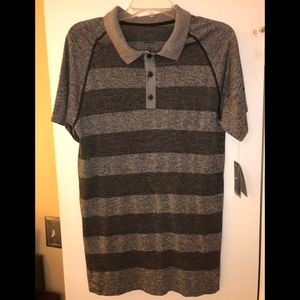 Nike Men’s Tennis Polo Black/Gray Size M Brand New